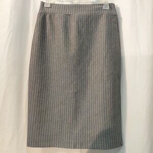 Stitch Fix Womens Axelle‎ Pin Striped Pencil Midi Skirt L
